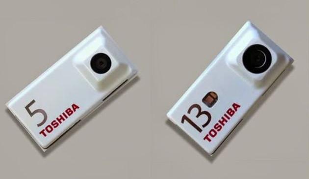 Módulos intercambiables de cámara de Toshiba para Project Ara.