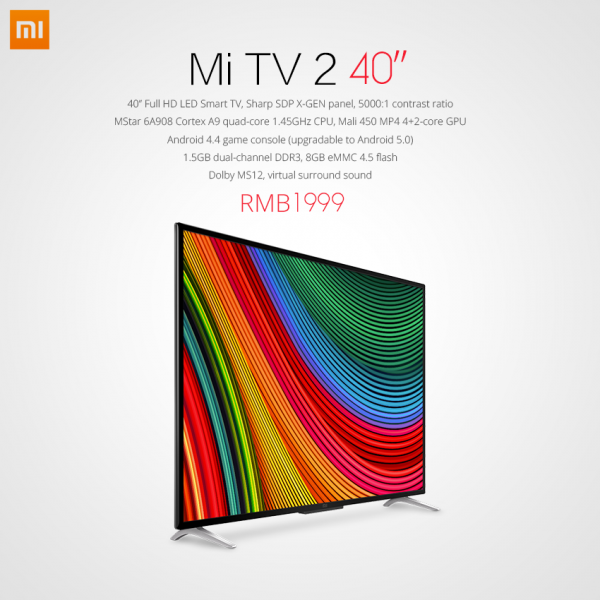xioami mi tv 2 40 pulgadas