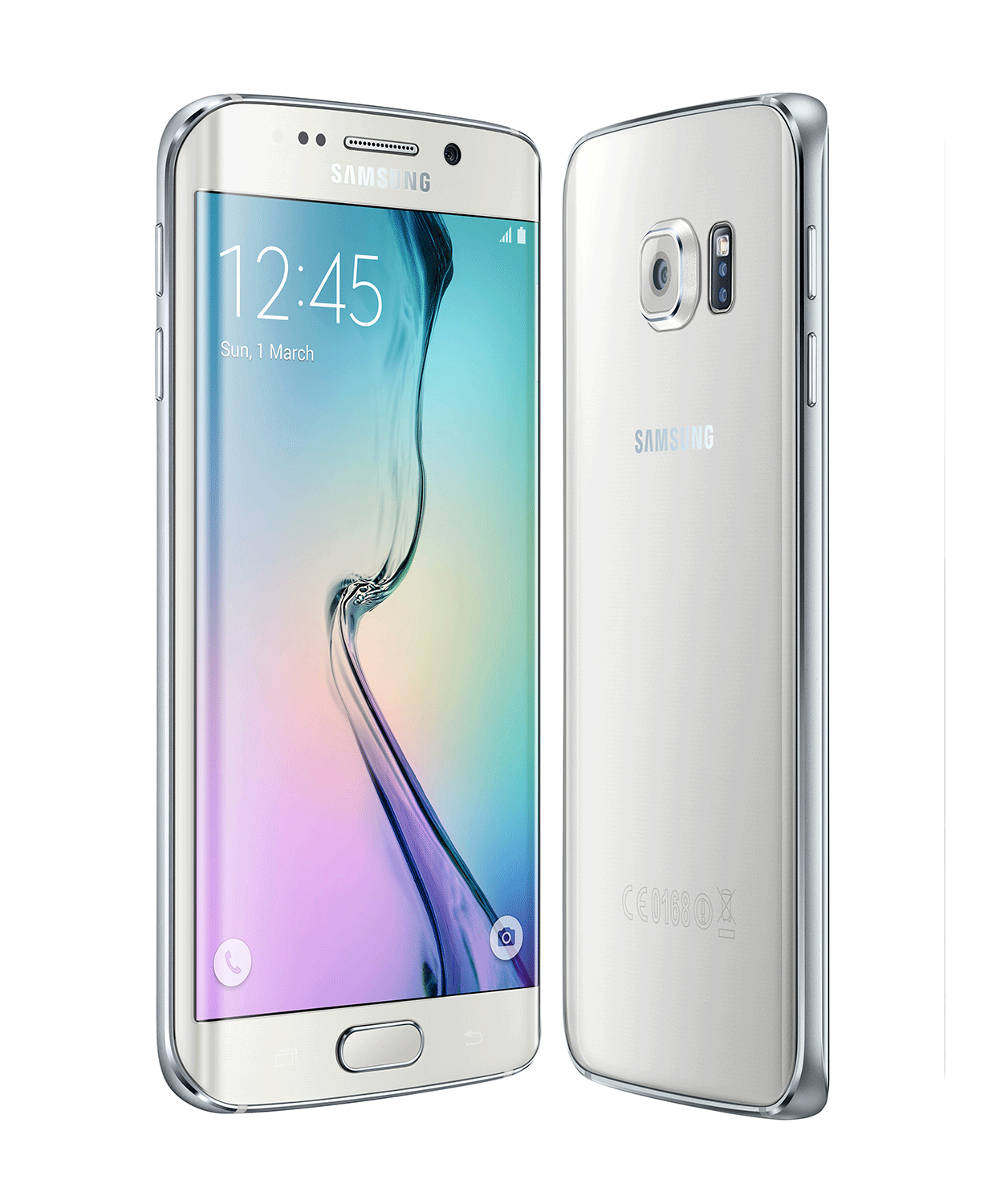 Samsung Galaxy S6 Edge en color oro vista delantera y trasera