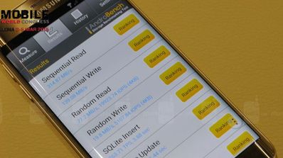 Velocidad de la memoria del Samsung Galaxy S6