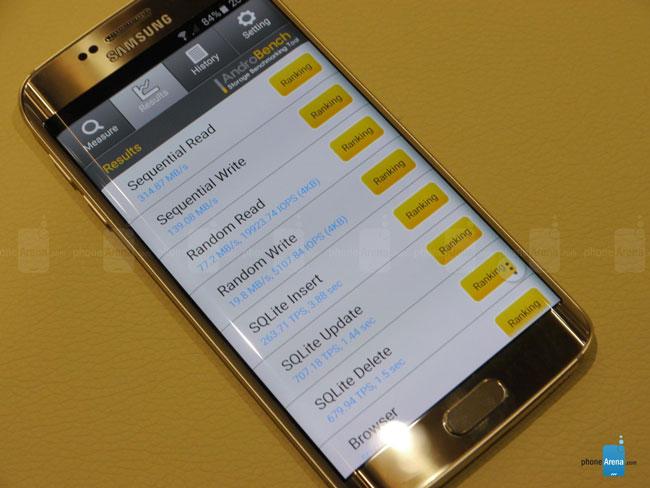 Test AndroBench en Samsung Galaxy S6