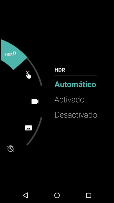Aplicación cámara del Motorola Moto E (2015)