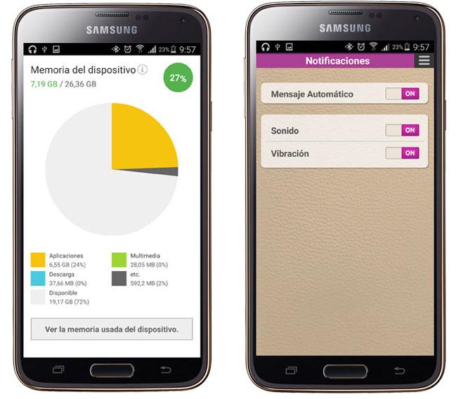 Opciones adicionales de Vitamins for Samsung mobile