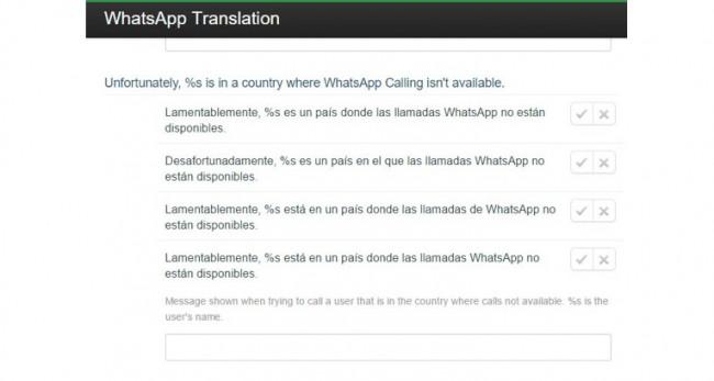 Mensajes bloqueo regional de WhatsApp llamadas.