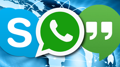 skype whatsapp hangouts