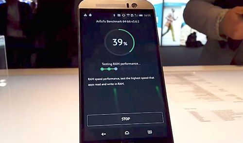 Benchmark con AnTuTu para el HTC One M9.