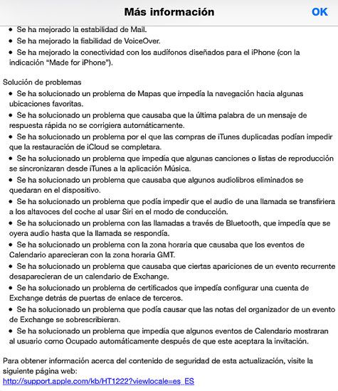 Cambios en iOS 8.2