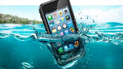 Apple y sus dispositivos protegidos del agua.