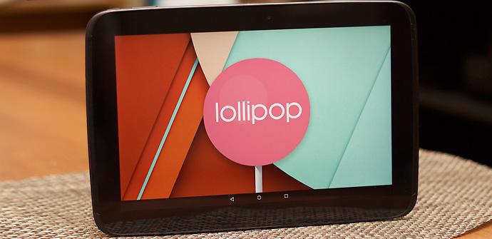 Nexus 10 Android 5.1 Lollipop.