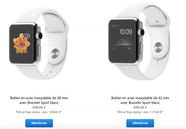 Apple Watch precios en Europa.
