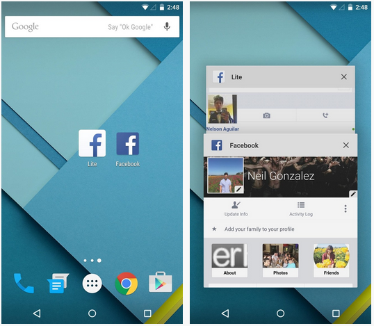 facebook lite truco
