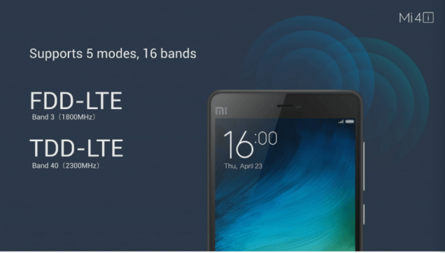 xiaomi mi 4i conectividad