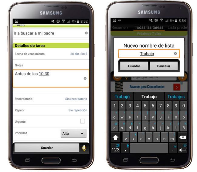 Nueva tarea en TNT Lite