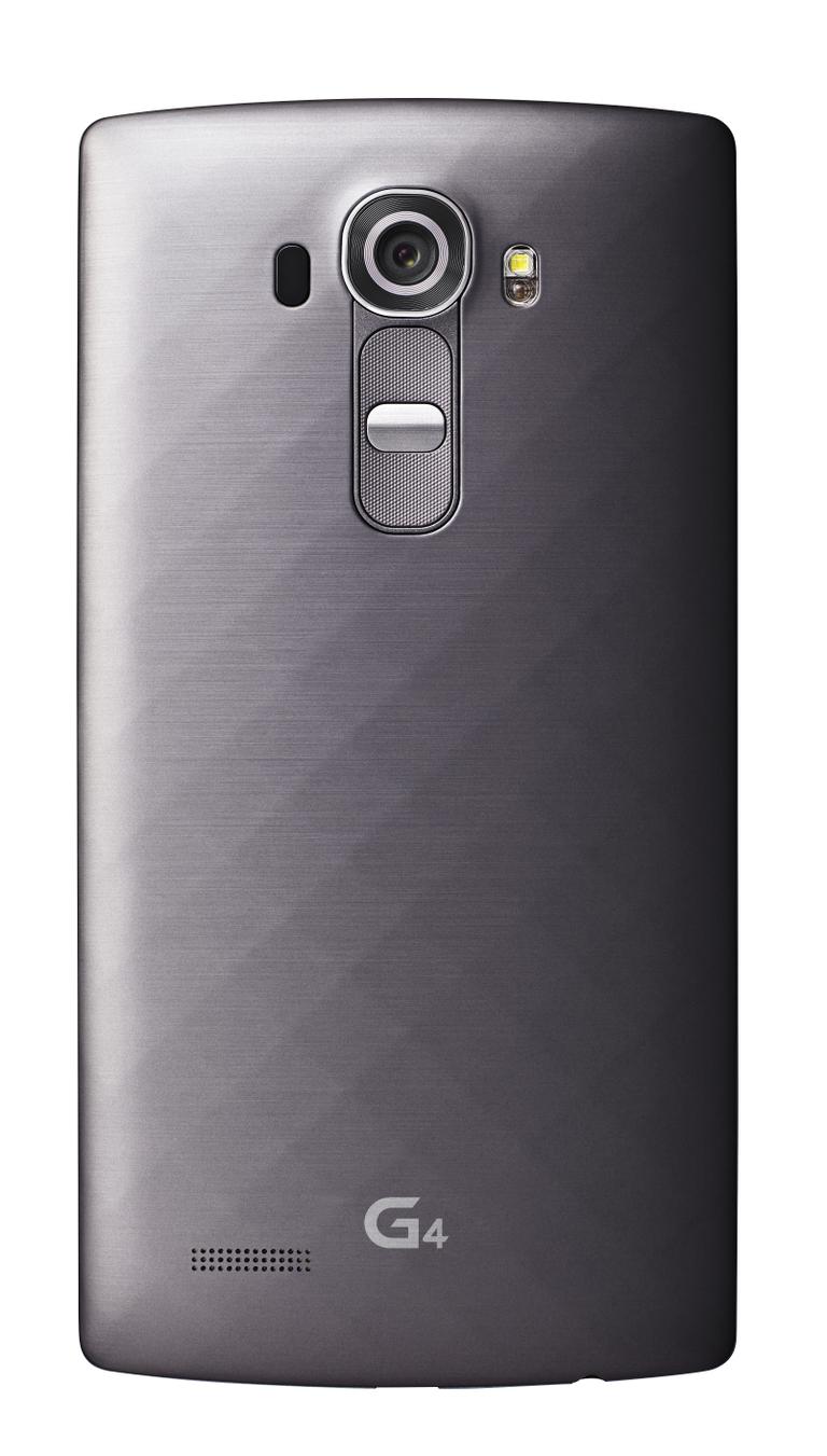LG G4 detalle de la cámara y carcasa en color negro