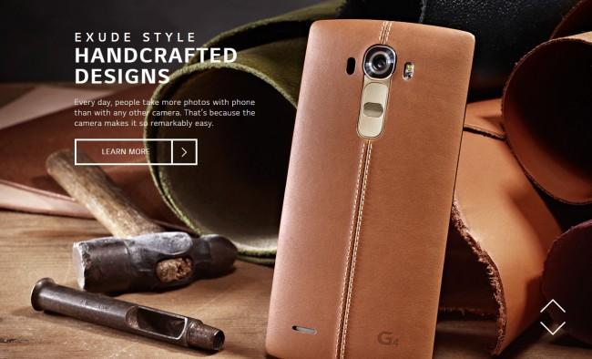 LG G4 en color marron