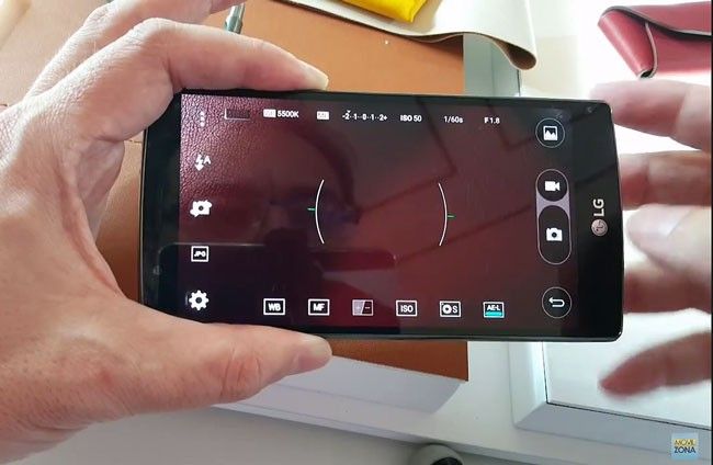 Modo manual de la cámara del LG G4