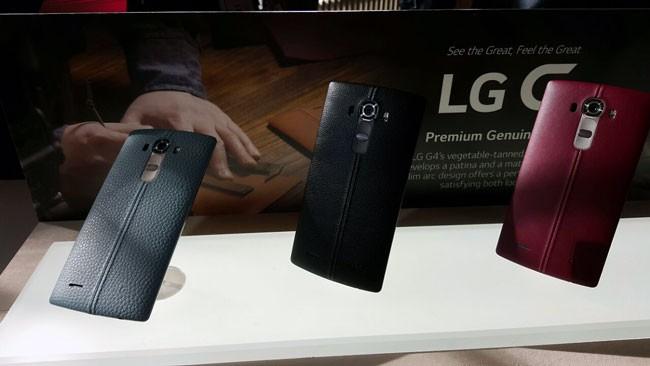 Carcasa de cuero del LG G4