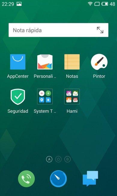 Escritorio del Meizu MX4