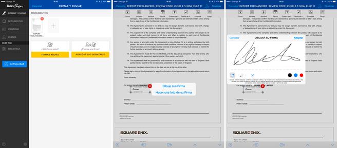 DocuSign for iOS and Android.