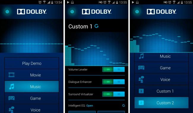 Dolby Digital Plus en el Galaxy Note 4.