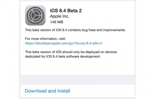 iOS 8.4 primera Beta pública.