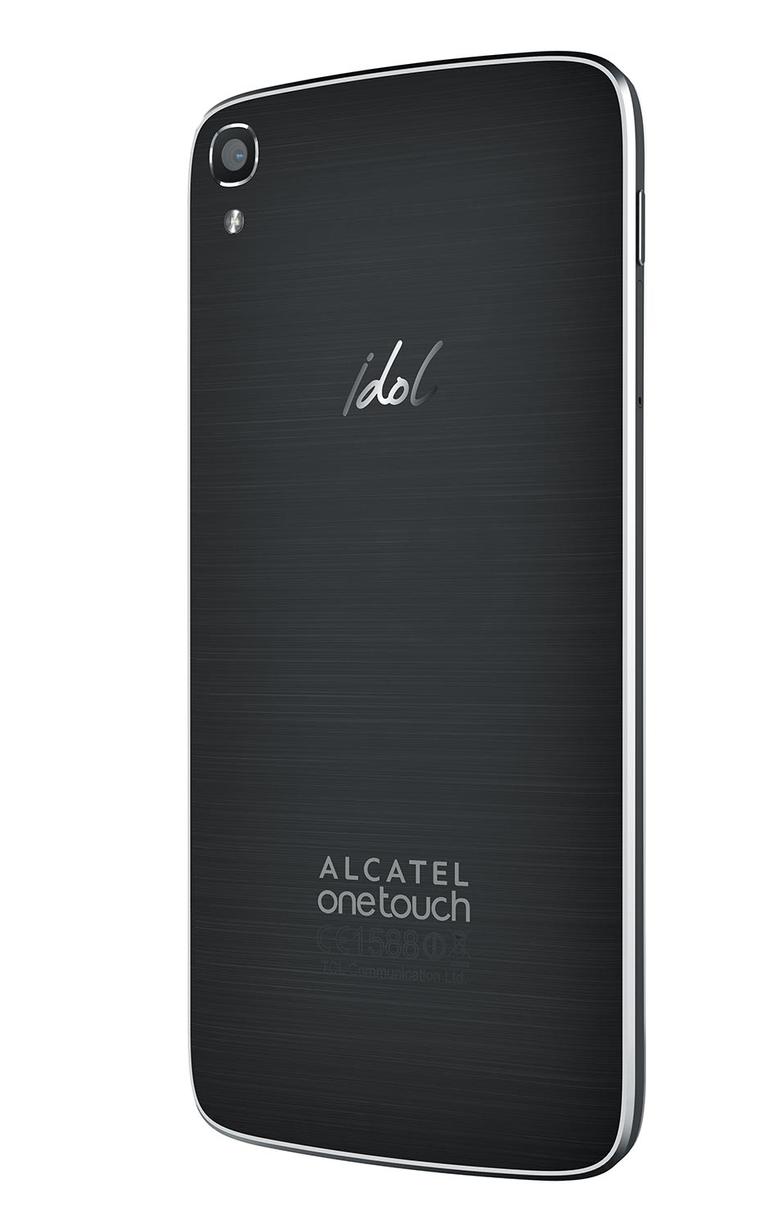 Alcatel One Touch Idol 3 con pantalla de 5.5 pulgadas vista lateral trasera