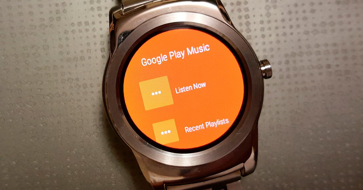 Google Music en Android Wear.