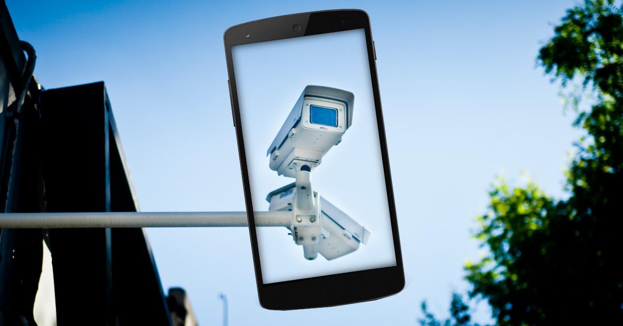 Móviles Android como cámaras de vigilancia.