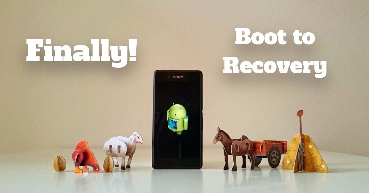 Xperia boot on recovery.