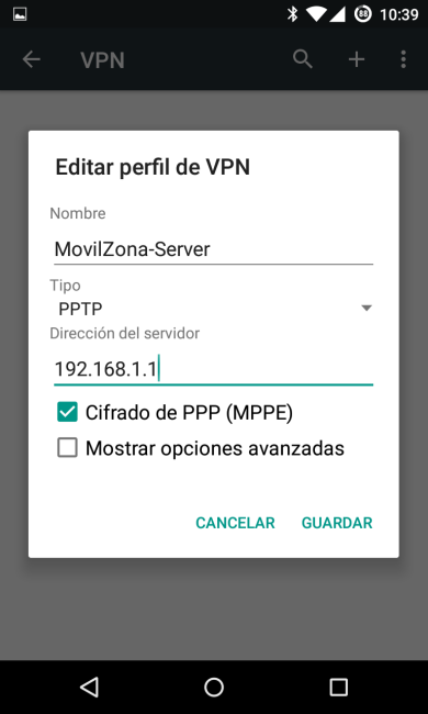 Android configurar VPN foto 2