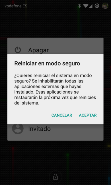 Android modo seguro smartphone foto 2
