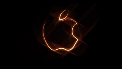 Logo de Apple en naranja