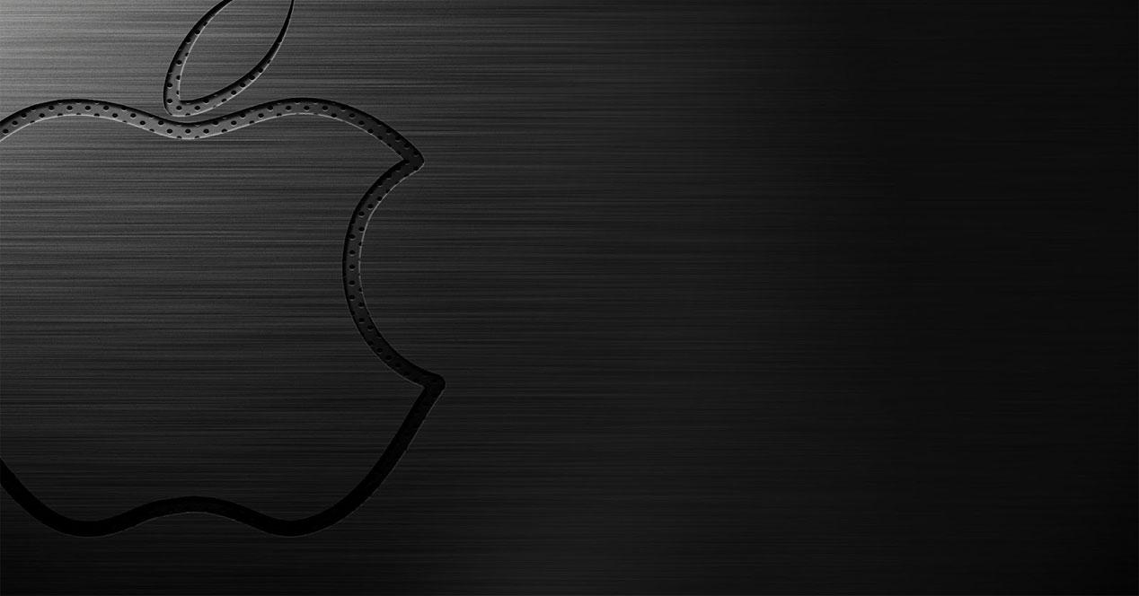Logotipo de Apple en gris