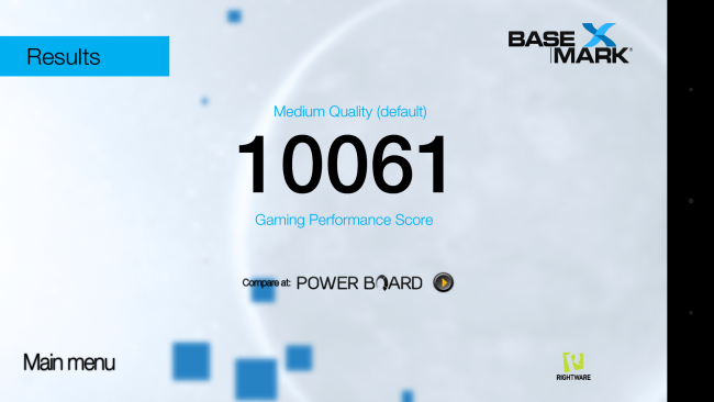 Resultado Basemark Idol 3