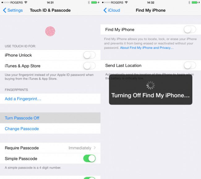 Configuracion iOS 8.4