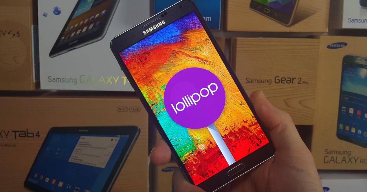 Samsung Galaxy Note 3 con Lollipop