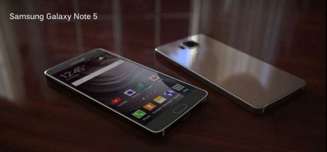 Diseño del supuesto Samsung Galaxy Note 5