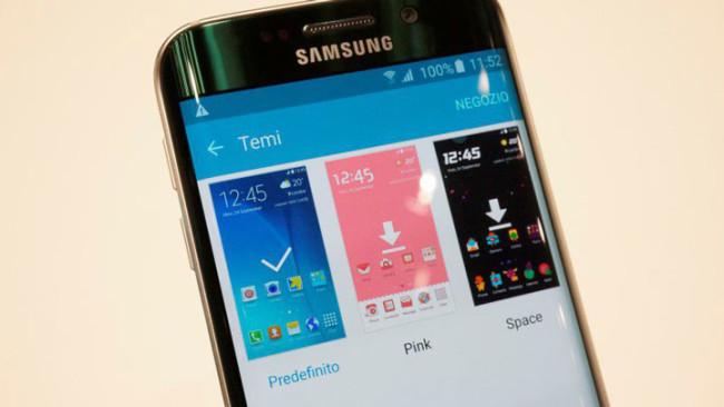 Aplicacion Samsung Themes en un Samsung Galaxy S6