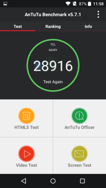 Resultado AnTuTu Idol 3