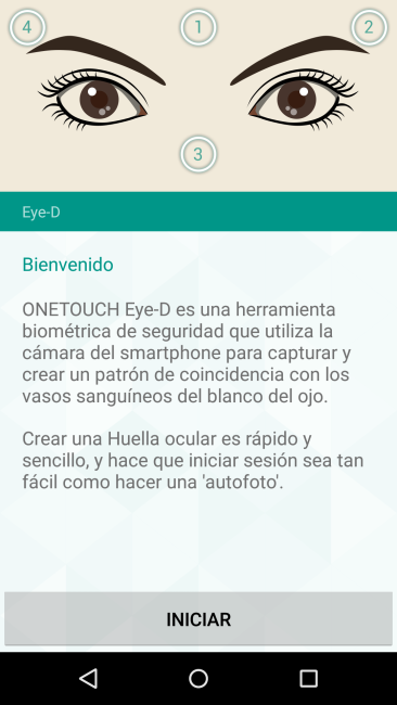 Reconocimiento ojos en Idol 3