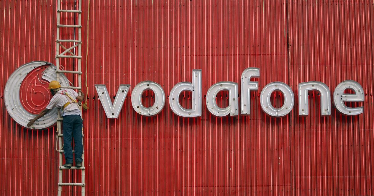 Logotipo y letras de Vodafone