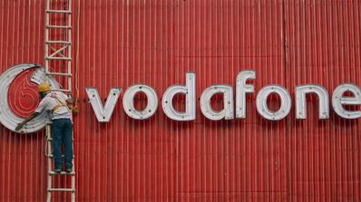Logotipo y letras de Vodafone