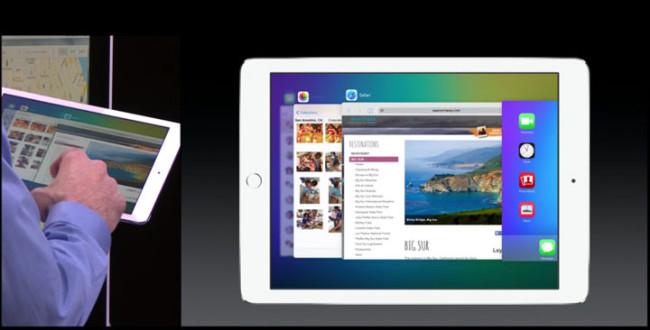 Multitarea en un iPad Air 2 con iOS 9