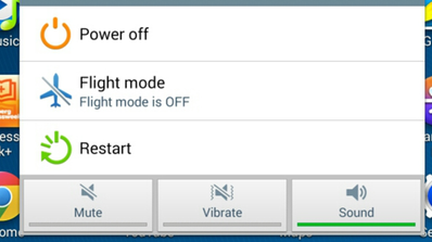 menu reinicio android