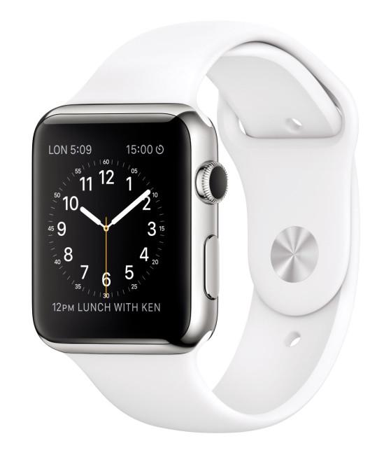 Apple Watch con correa blanca
