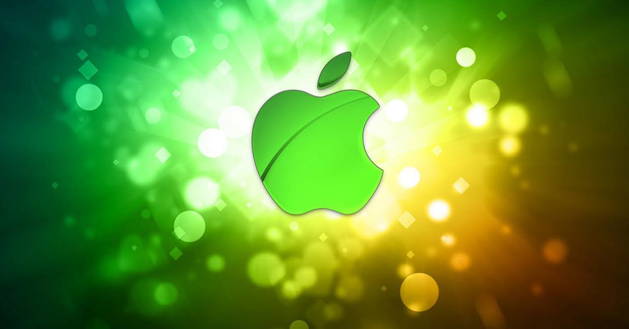 Logo de Apple en color verde