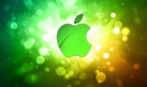 Logo de Apple en color verde