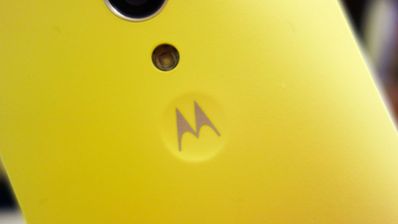 Logo Motorola en carcasa de Moto X