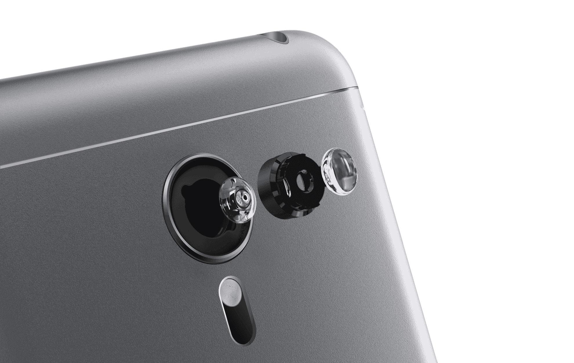 Meizu MX5 gris detalle de la cámara y lentes