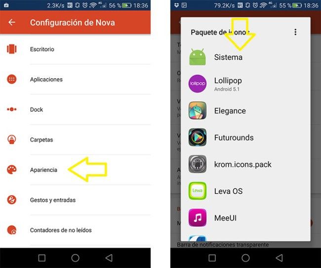 Personalizacion con Nova Launcher